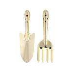 Attrezzi da giardino forca e trapiantatore colore oro bavicchi - Italy Green Life