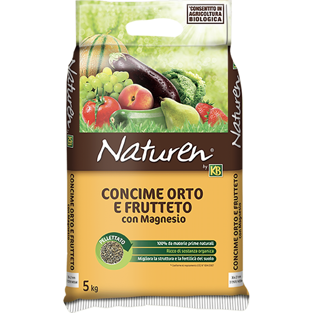 Concime pellettato per orto e frutteto naturen 5 kg - Italy Green Life