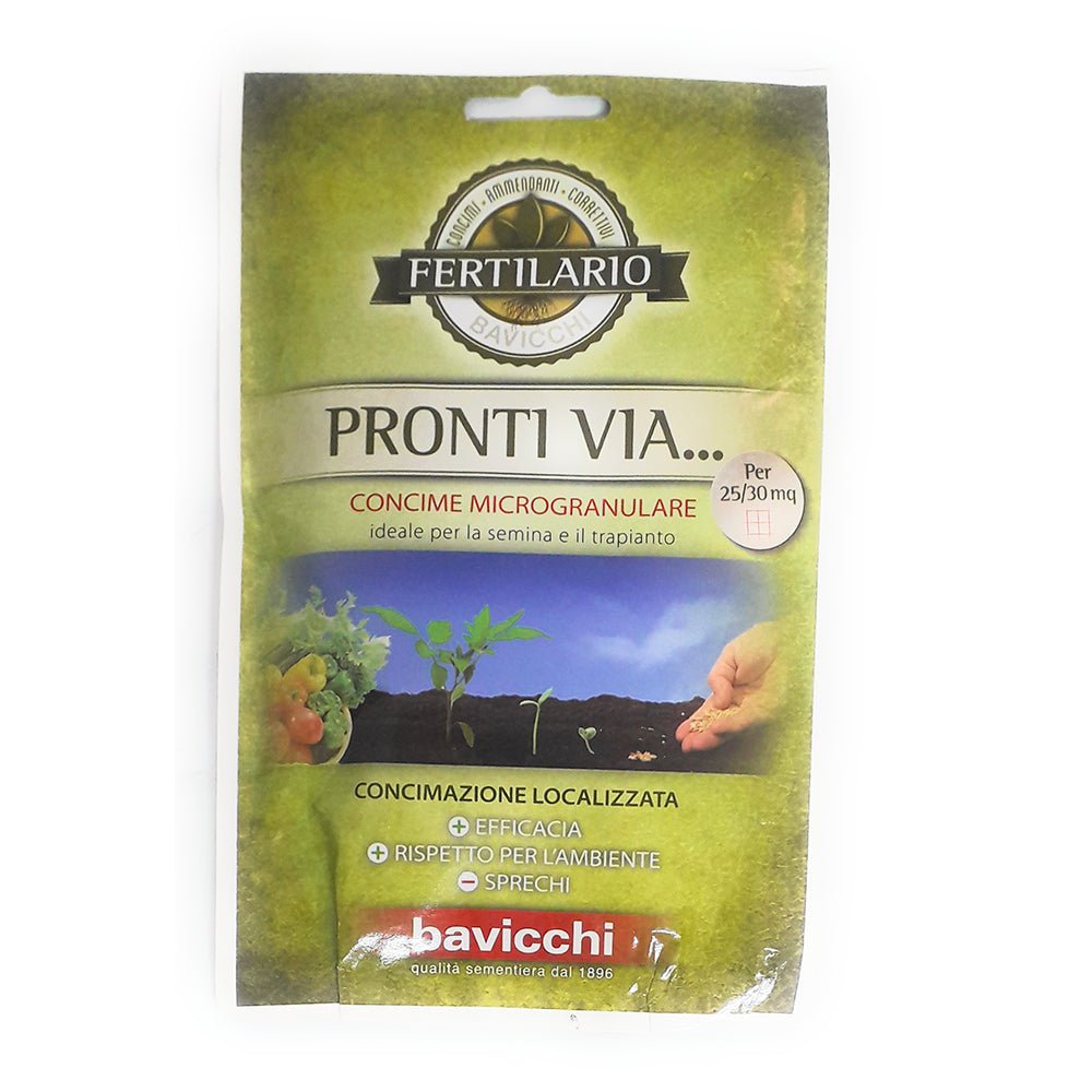 CONCIME UNIVERSALE PER ORTO FRUTTI E FIORI MICROGRANULARE PRONTI VIA 90 GR - Italy Green Life