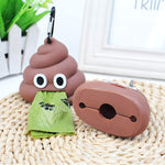 Dispenser di sacchetti igienici per cane e gatto a forma di pou - Italy Green Life