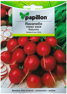 Papillon - Ravanello rosso saxa confezione da 8 gr - Italy Green Life