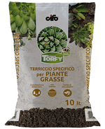 Terriccio specifico per piante grasse e cactus Cifo Torfy 10 Litri - Italy Green Life