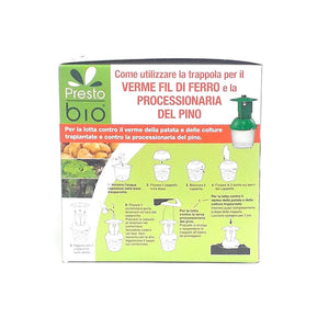 TRAPPOLA A FEROMONI PER INSETTI MOSCHE FARFALLE VERMI ESCA NATURALE 3 IN 1 BIO - Italy Green Life