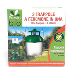 TRAPPOLA A FEROMONI PER INSETTI MOSCHE FARFALLE VERMI ESCA NATURALE 3 IN 1 BIO - Italy Green Life