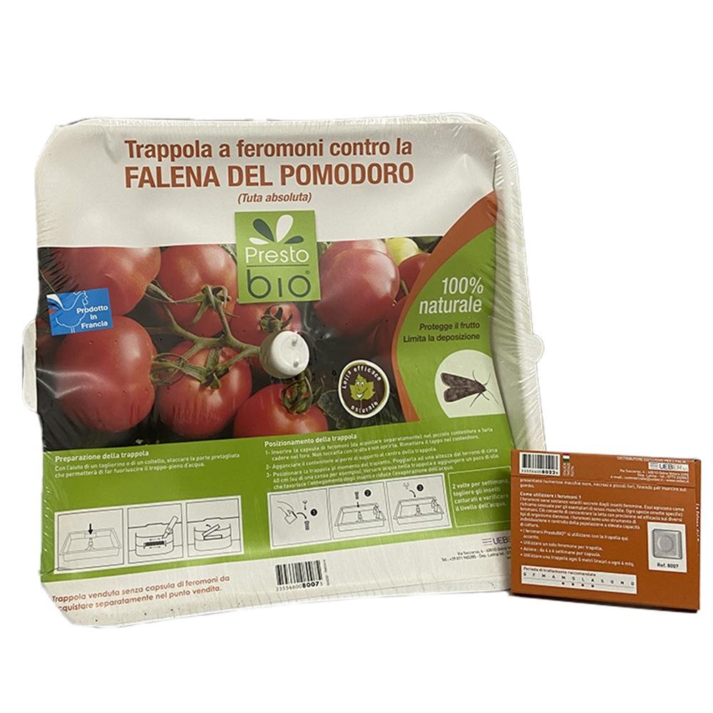 Kit per la lotta bio contro la falena del pomodoro (Tuta absoluta): Trappola + feromoni - Italy Green Life