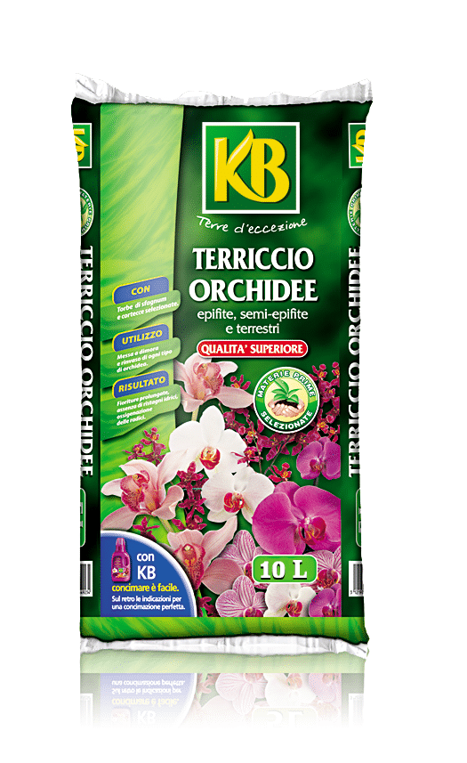 Terriccio specifico per orchidee Kb da 10 litri